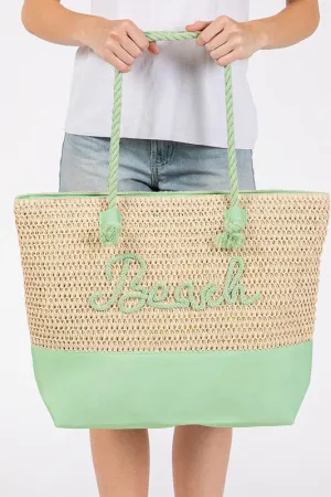 🌿 "Beachside Dream" Crochet Tote Bag