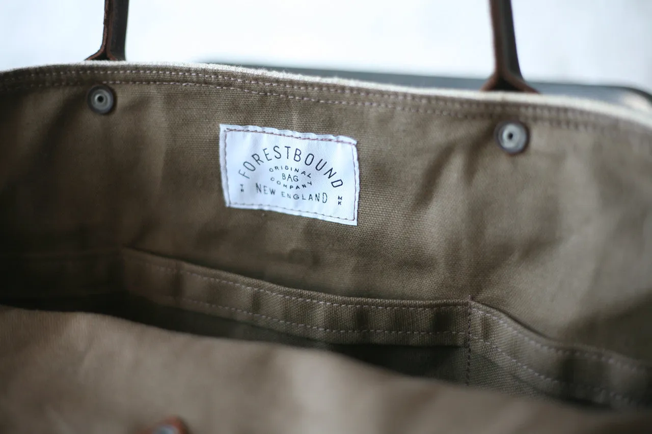 1940's era Seed Bag and Leather Weekend Bag