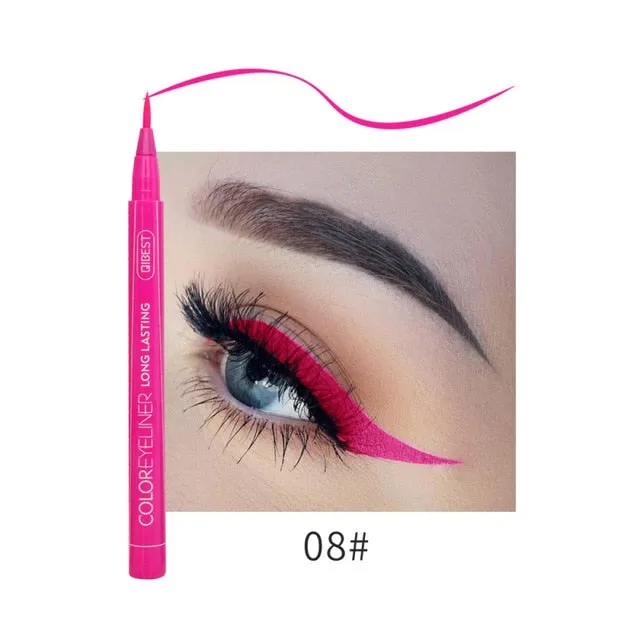 24 Colorful Liquid Eyeliner Pen