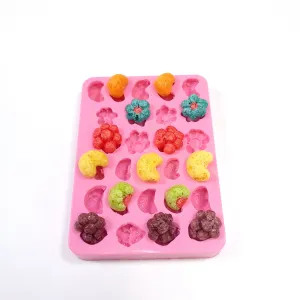 27 cavities Fruity Shape cereal silicone mold cereal silicone mold Realistic Flexible mold cereal lucky NC081