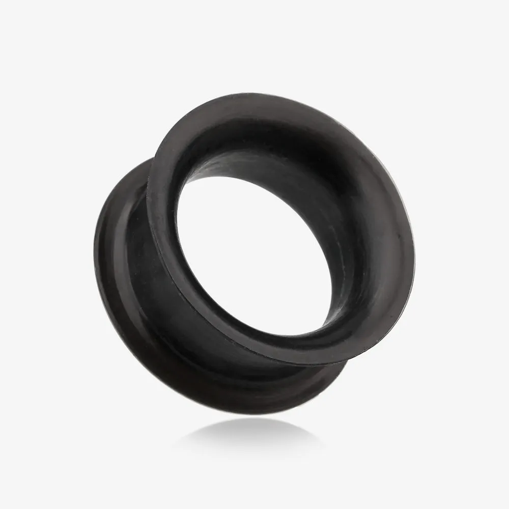 A Pair of Ultra Thin Flexible Silicone Ear Skin Double Flared Tunnel Plug