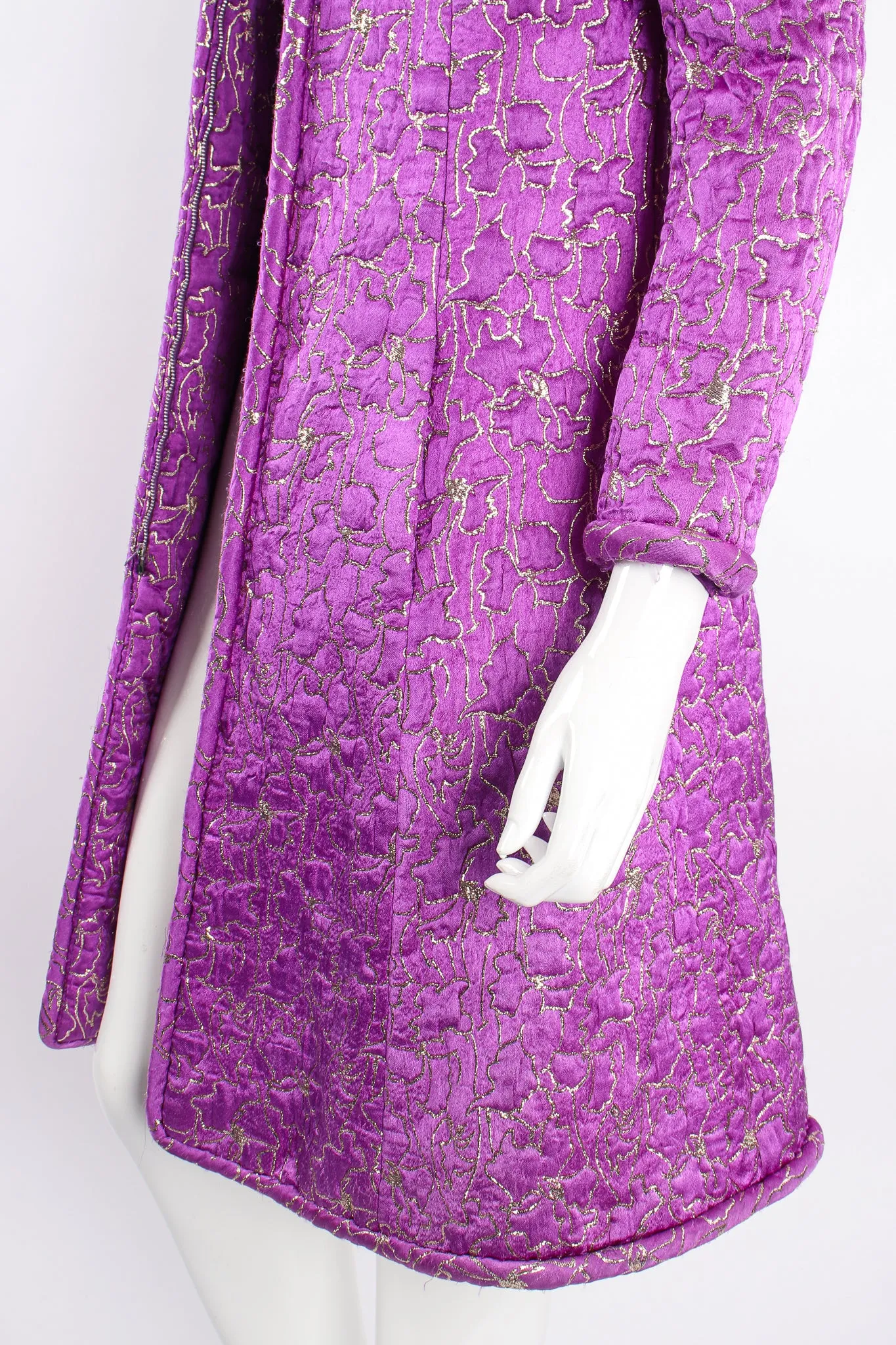 Abstract Floral Brocade Coat