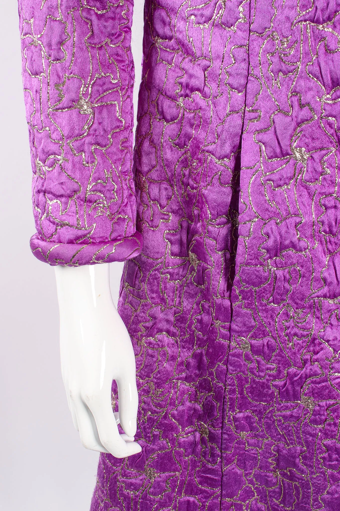 Abstract Floral Brocade Coat