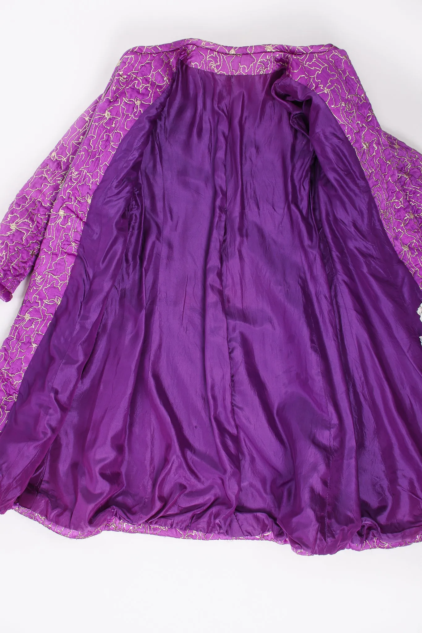 Abstract Floral Brocade Coat
