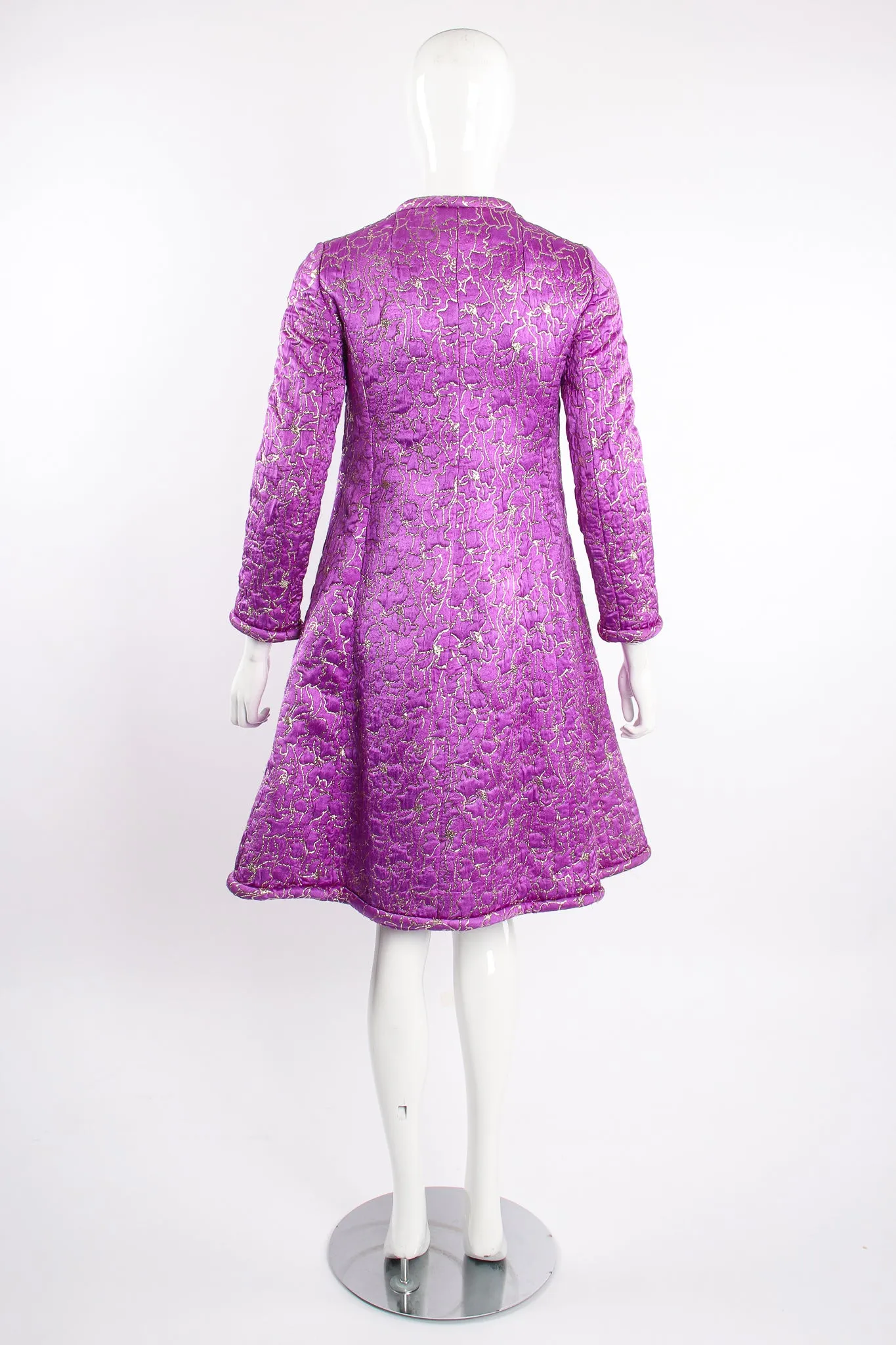 Abstract Floral Brocade Coat