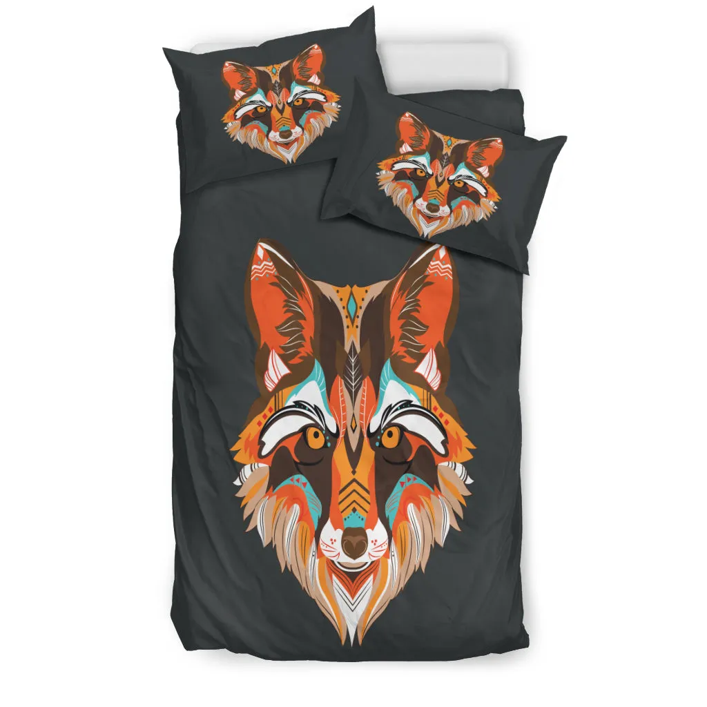 Abstract Wolf Bedding Set