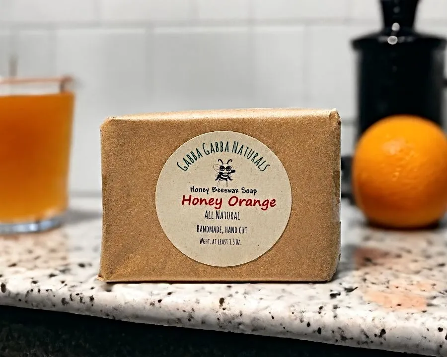 All Natural Honey Beeswax Bar Soap