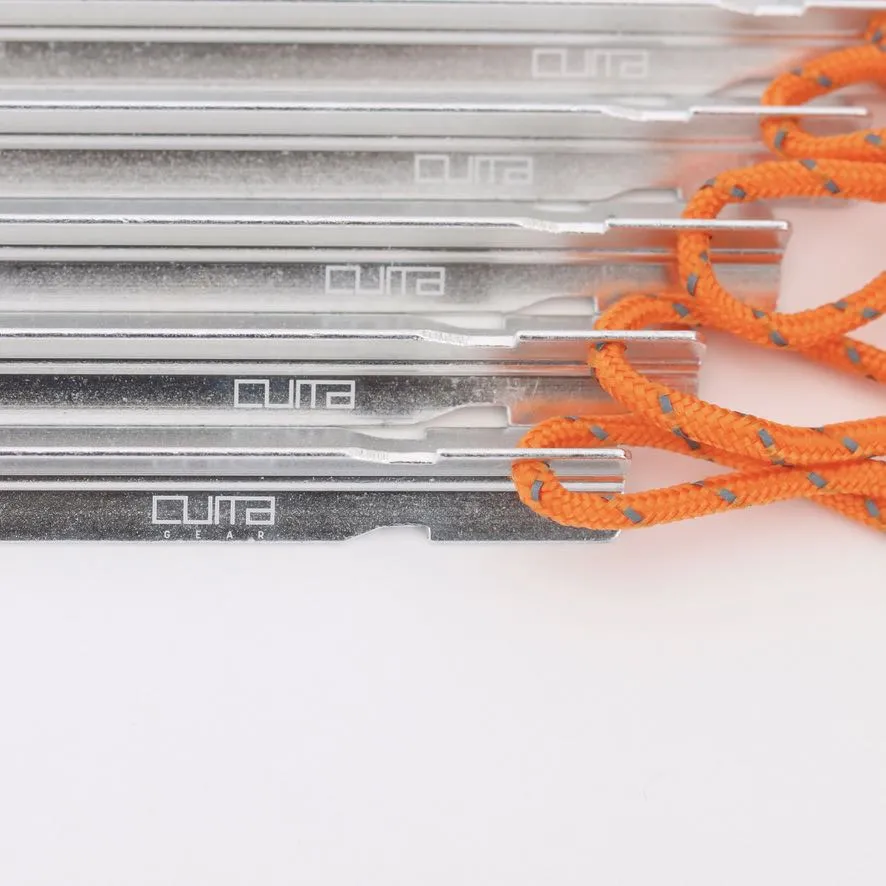 Aluminium storm pløk 6 stk - Cuma Gear