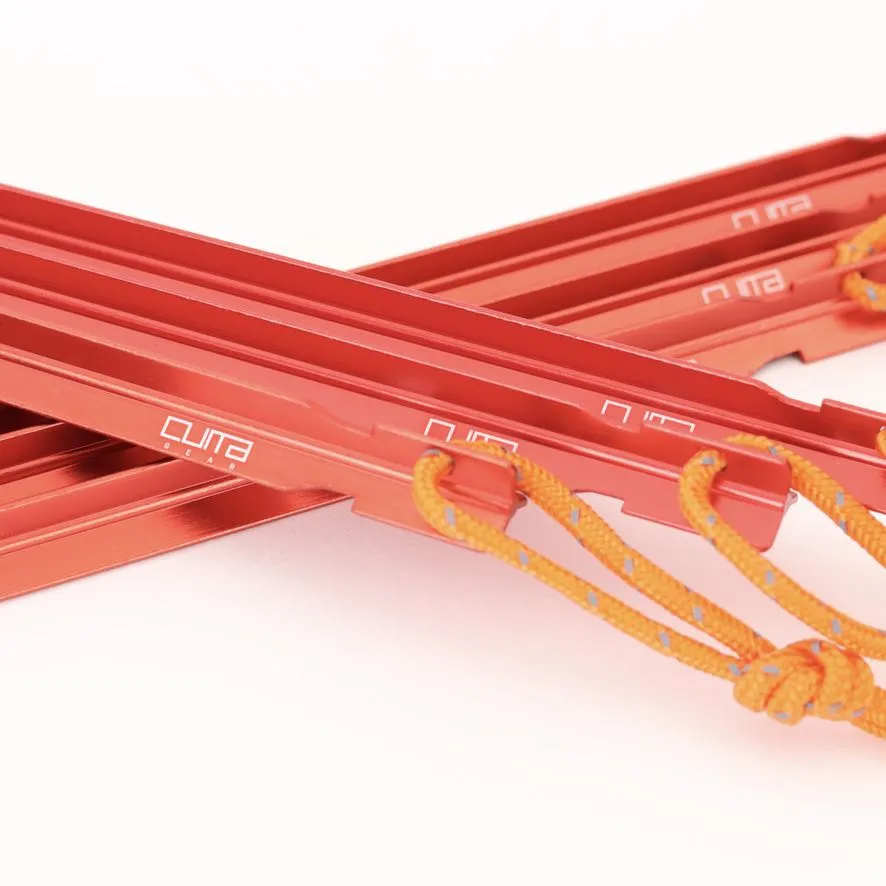 Aluminium storm pløk 6 stk - Cuma Gear