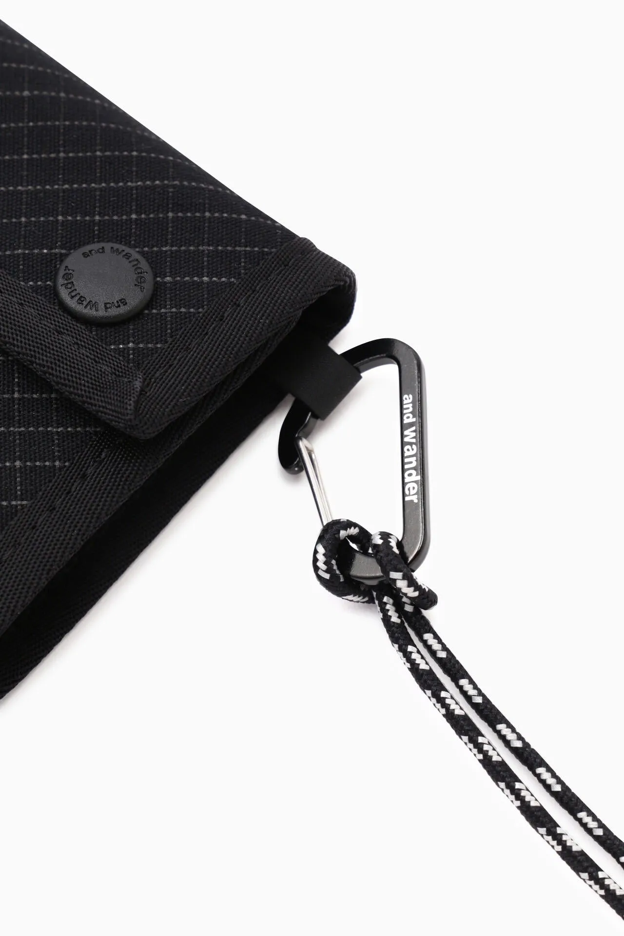 and wander - Reflective Rip Wallet - Black