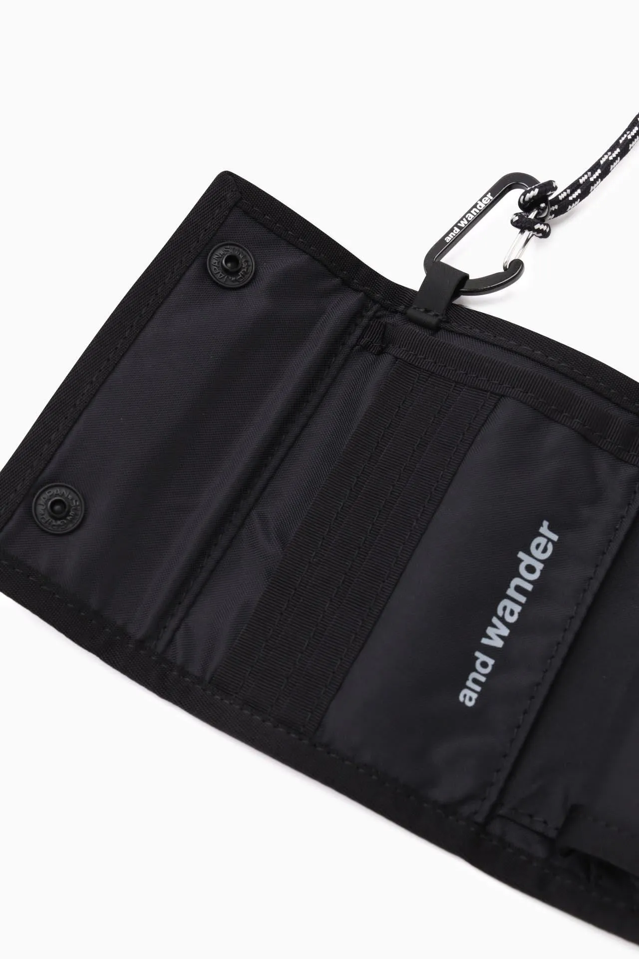 and wander - Reflective Rip Wallet - Black