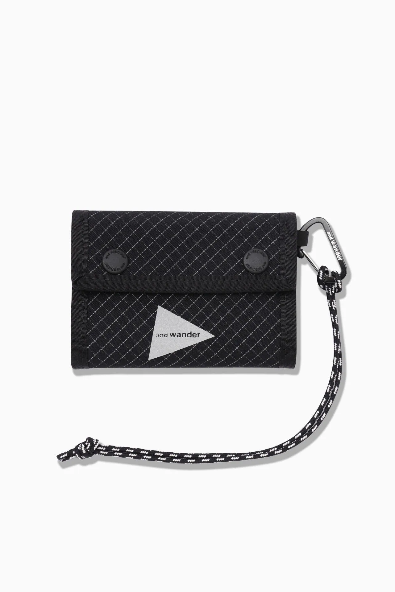 and wander - Reflective Rip Wallet - Black