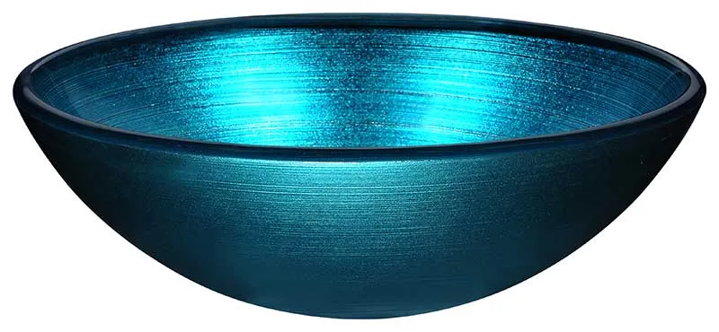 Anzzi Taba Series Deco-Glass Vessel Sink in Lustrous Blue