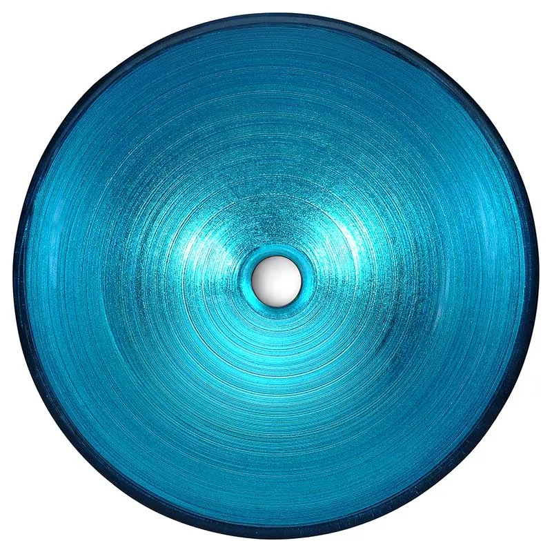 Anzzi Taba Series Deco-Glass Vessel Sink in Lustrous Blue