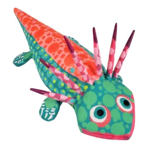 Axolotl Mini Alebrije Wood Folk Art Oaxaca Mexico