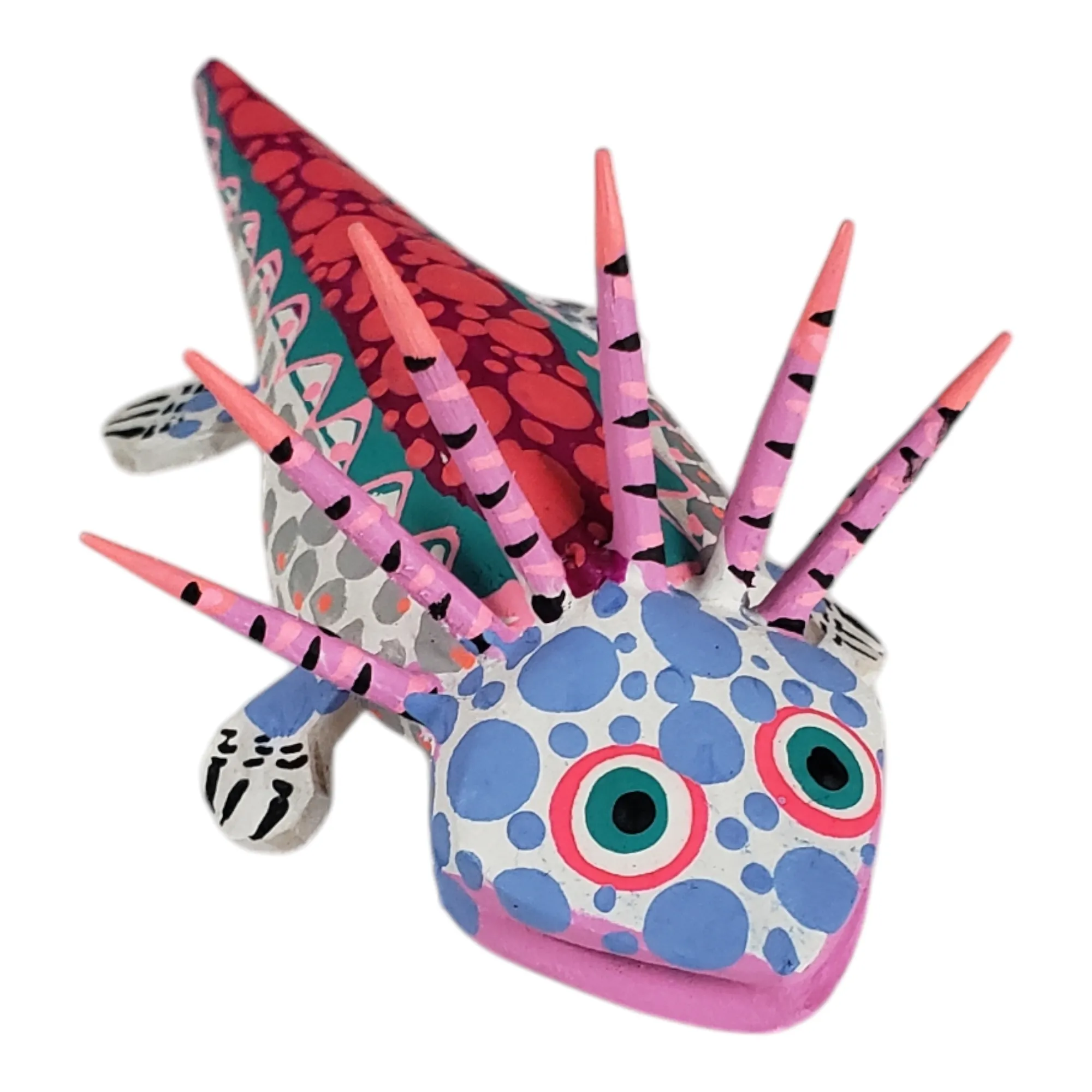 Axolotl Mini Alebrije Wood Folk Art Oaxaca Mexico