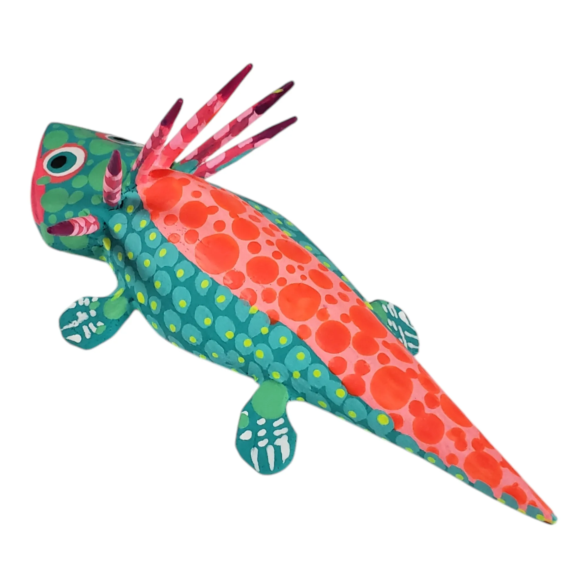 Axolotl Mini Alebrije Wood Folk Art Oaxaca Mexico