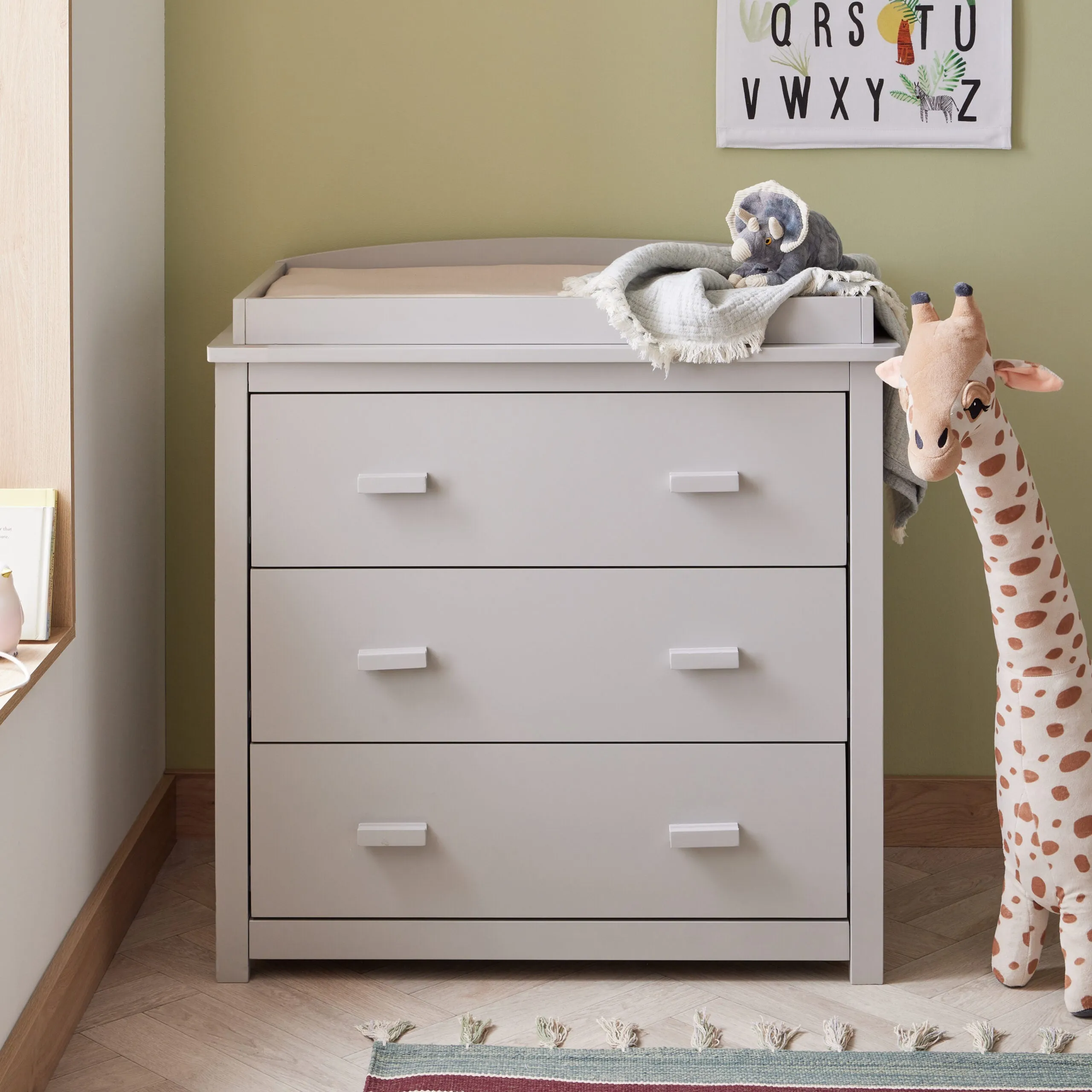 Babymore Aston 3 Piece Room Set - Grey