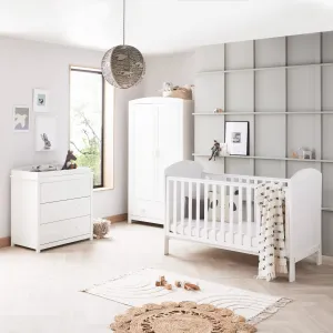 Babymore Aston 3 Piece Room Set - White