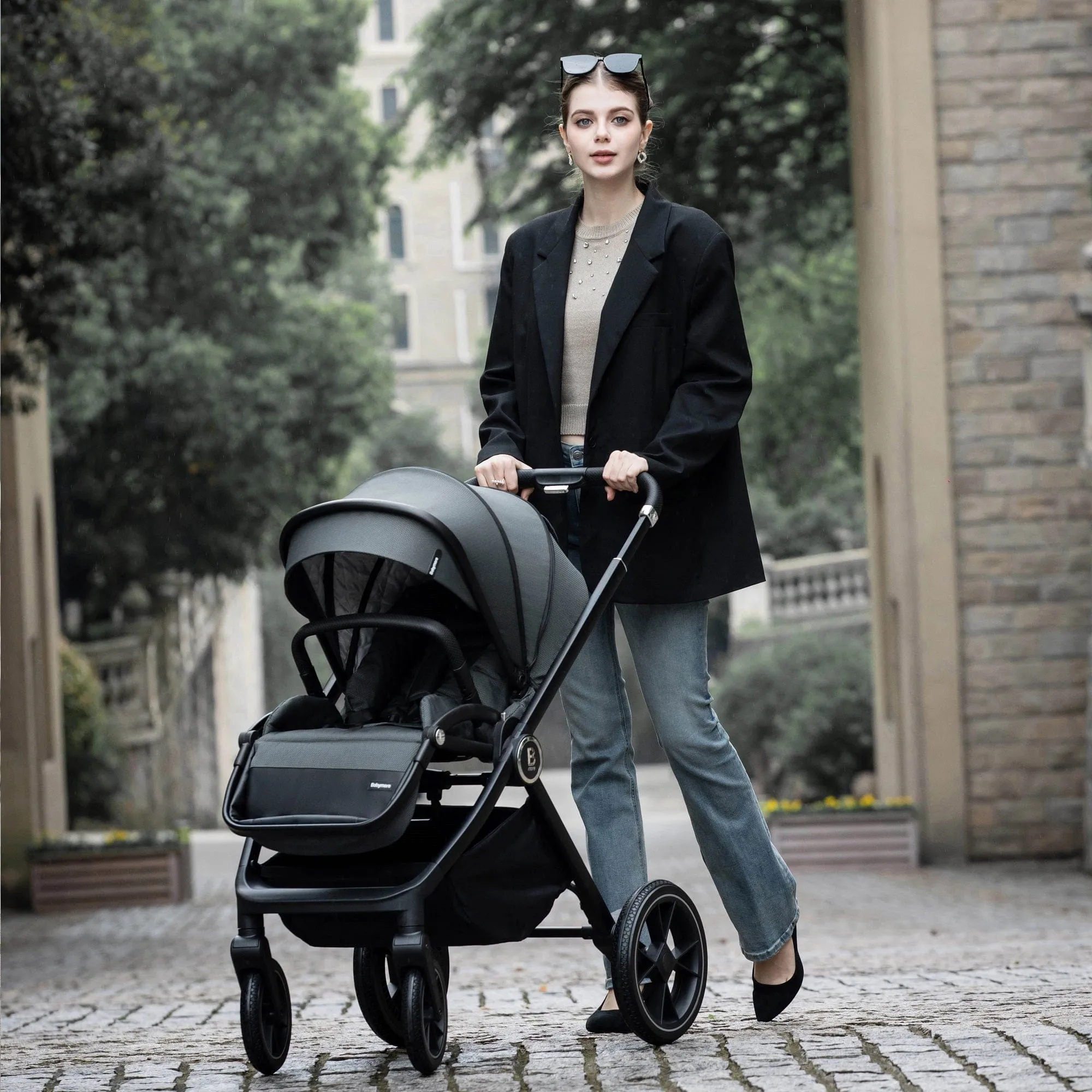 Babymore Kai Pram & Pushchair - Forest Grey