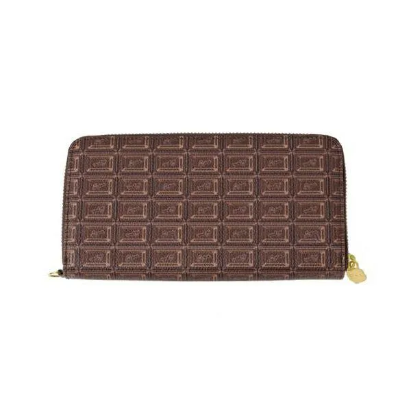 Bitter Chocolate Zip Around Leather Long Wallet【Japan Jewelry】