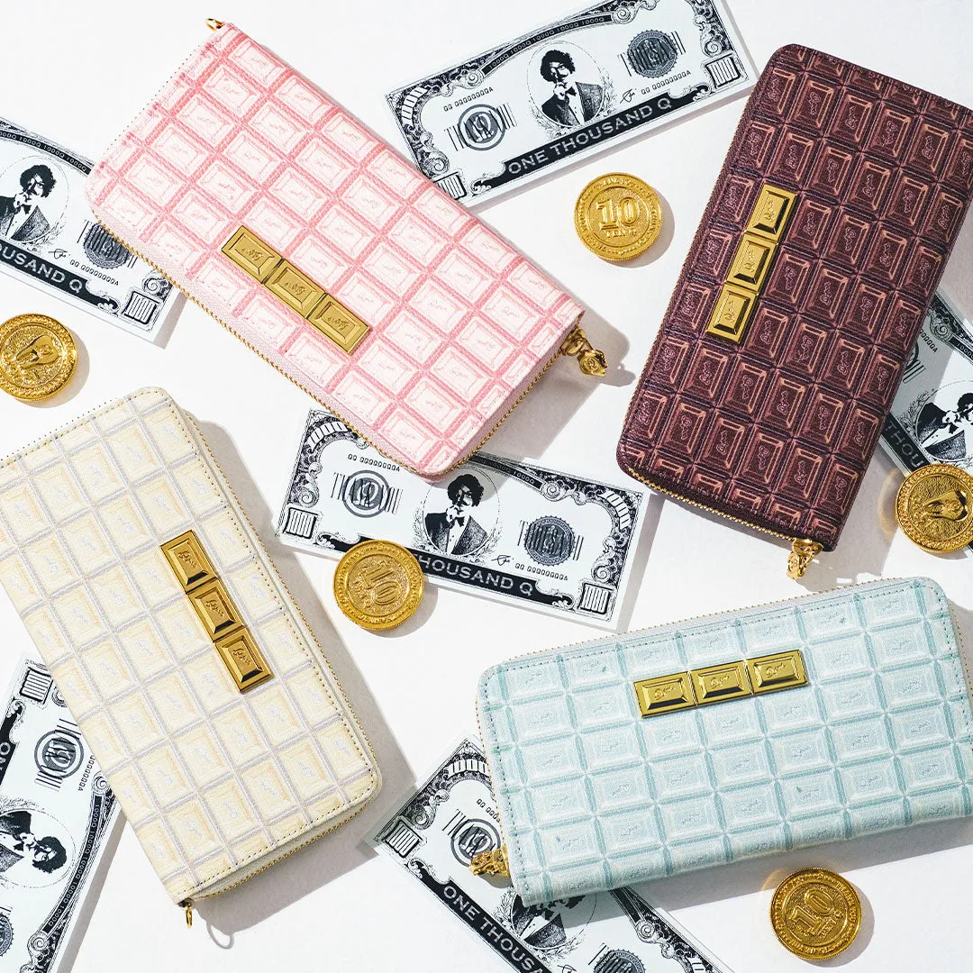 Bitter Chocolate Zip Around Leather Long Wallet【Japan Jewelry】