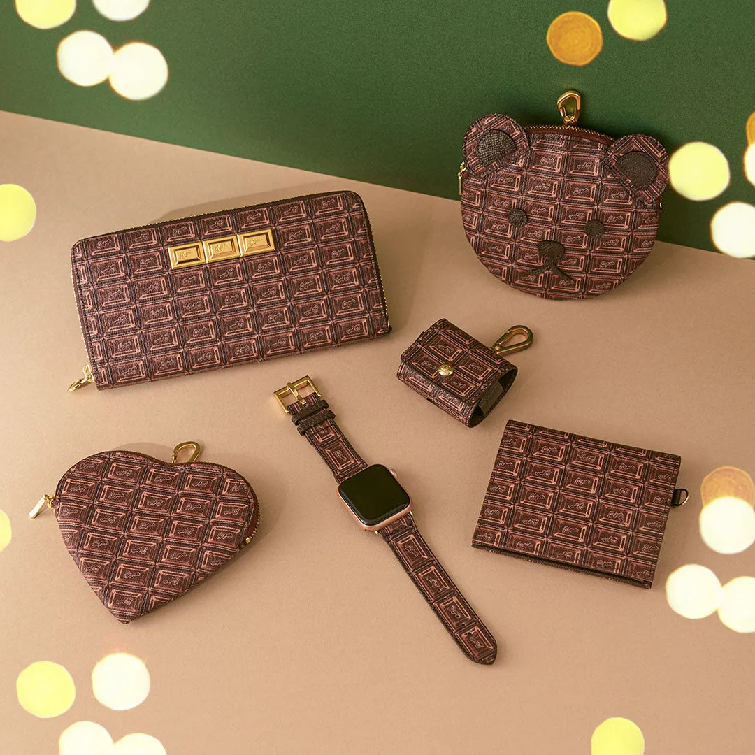 Bitter Chocolate Zip Around Leather Long Wallet【Japan Jewelry】