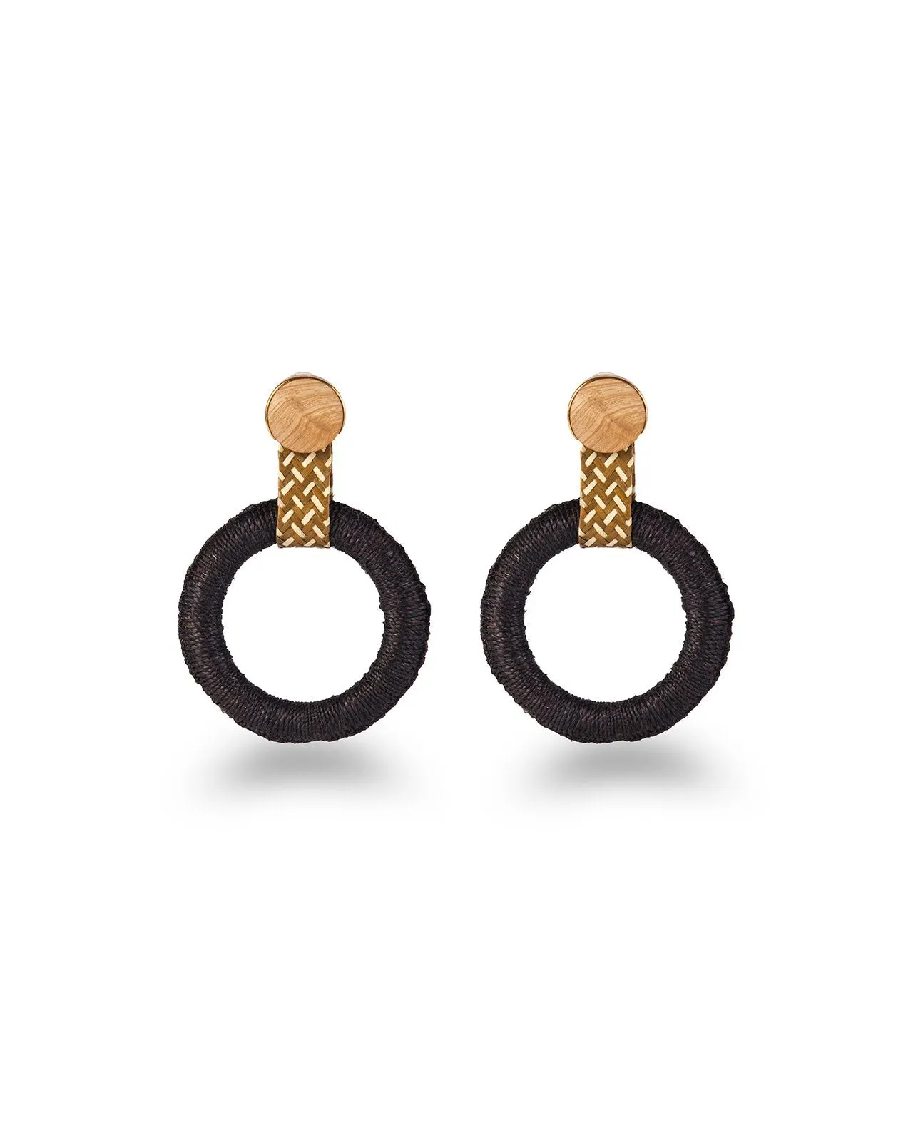 Black Maguey Hoops