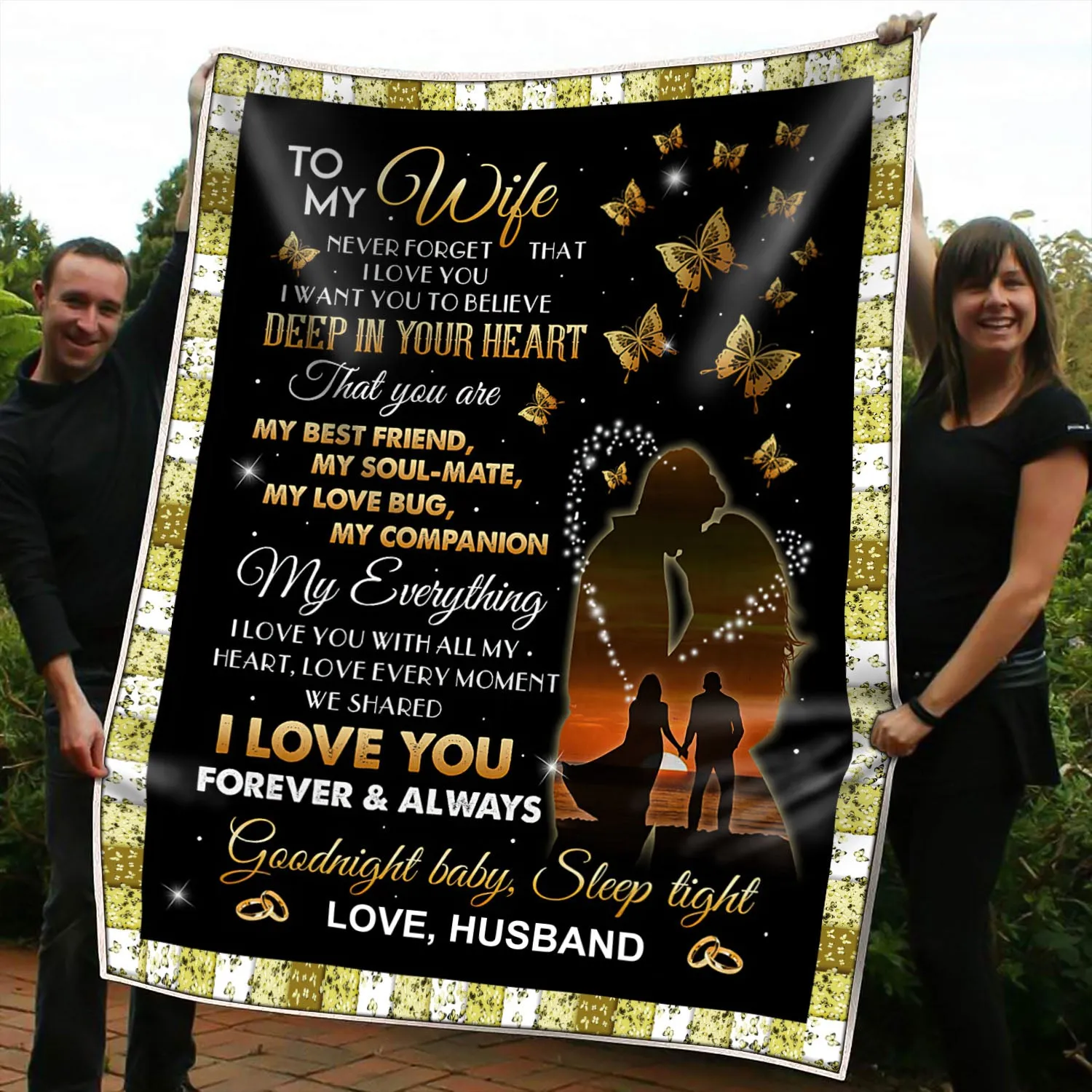 Blanket - To My Wife - Never Forget That I Love You  - CO98