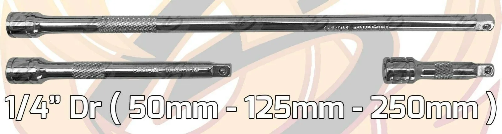 BLUESPOT 9PCS 1/4" & 3/8" & 1/2" DRIVE EXTENSION BARS 50MM - 250MM