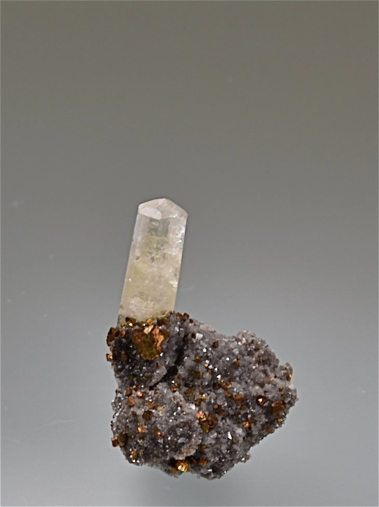 Calcite, Sweetwater Mine, Viburnum Trend, Reynolds County, Missouri, Mined c. 2000s, Kalaskie Collection #717, Miniature 2.2 x 2.5 x 3.5 cm, $25.  Online 11/7.