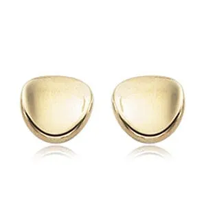 Carla 14k Yellow Gold Small Disk Studs