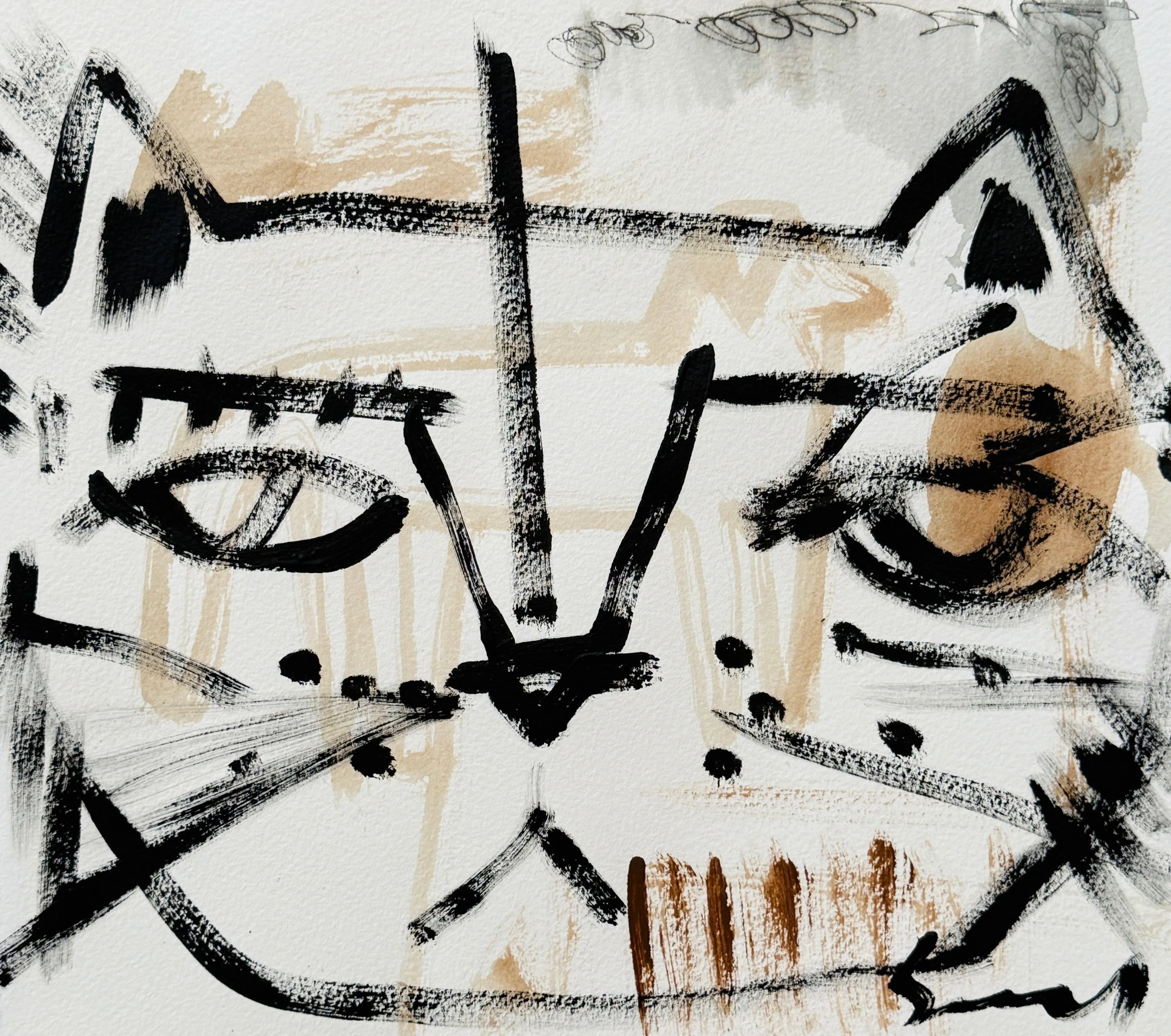 Cat Face 3 - 10 x 11
