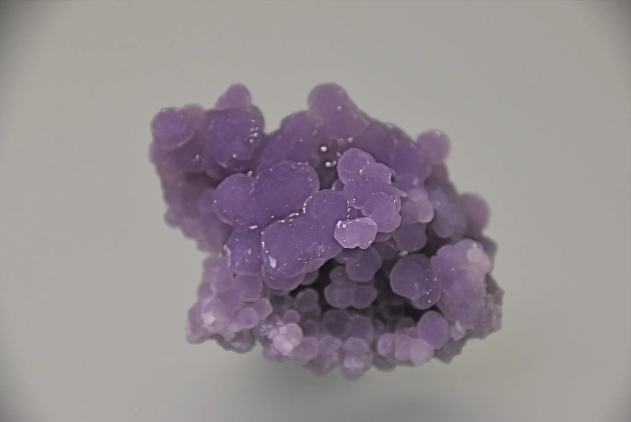 Chalcedony var. 'Grape Agate', Mamuju Area, Sulawesi Barat Province, Indonesia, Collected 2016, Miniature 2.5 x 3.5 x 5.0 cm, $65.  Online 3/8.