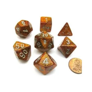 Chessex: Glitter 7P Gold / Silver