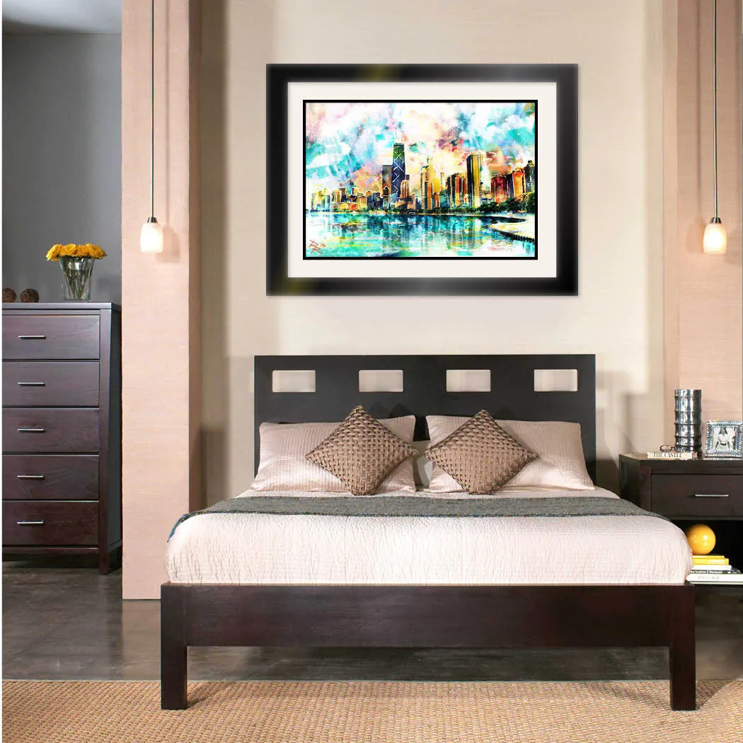 Chicago Art Print, Skyline Canvas