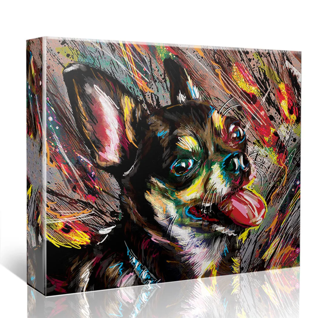 Chihuahua Art, Dog Painting, Pet Art
