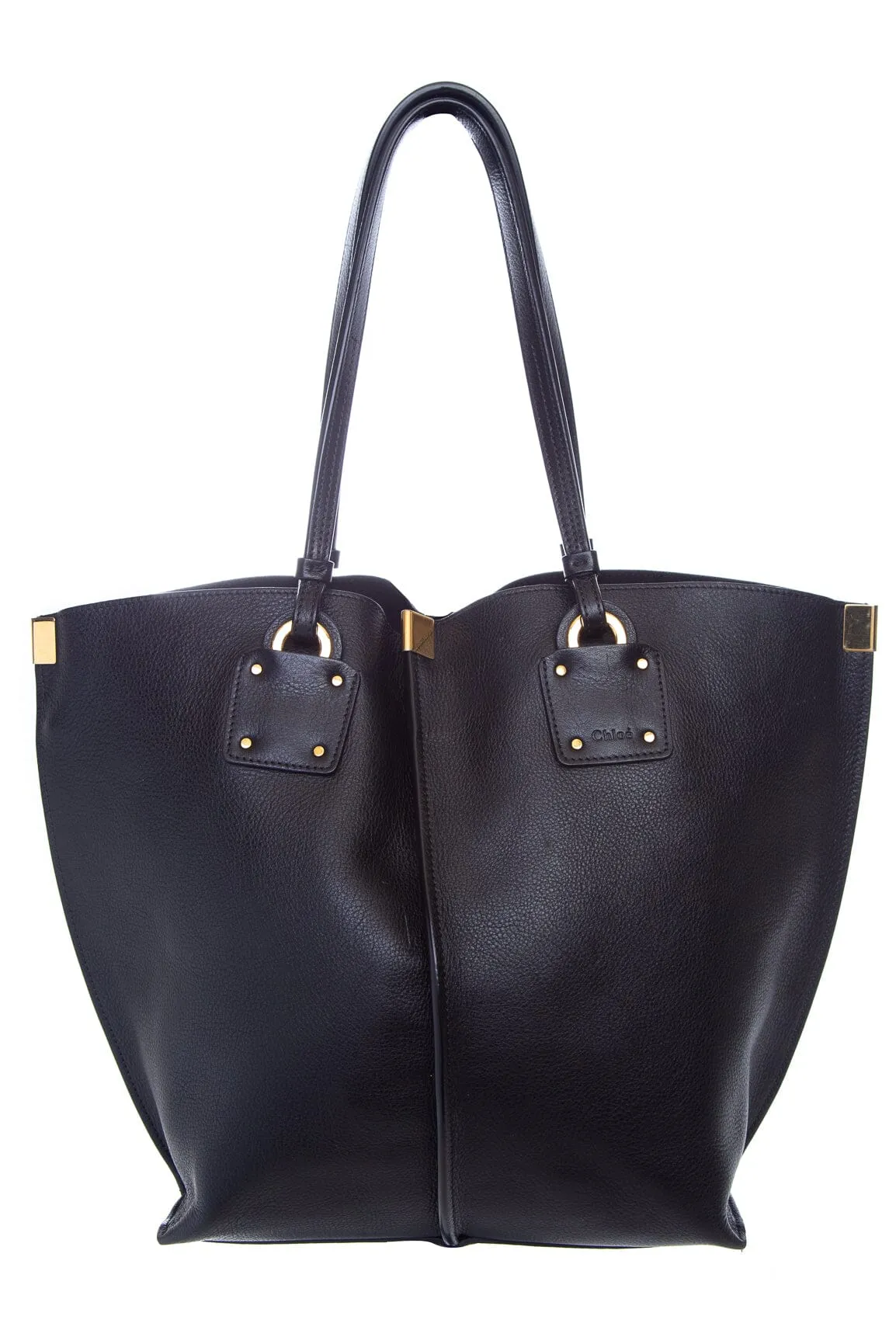 Chloe Black Calf-skin Vick Tote