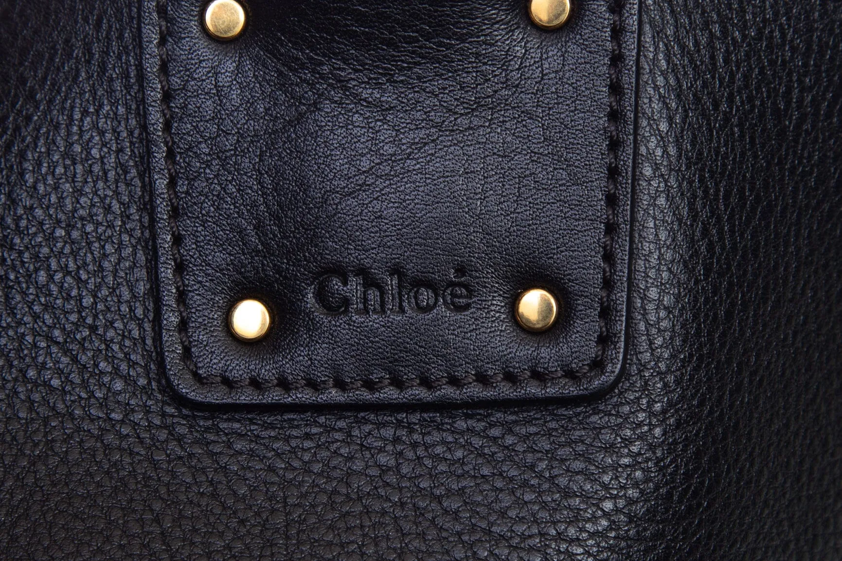 Chloe Black Calf-skin Vick Tote