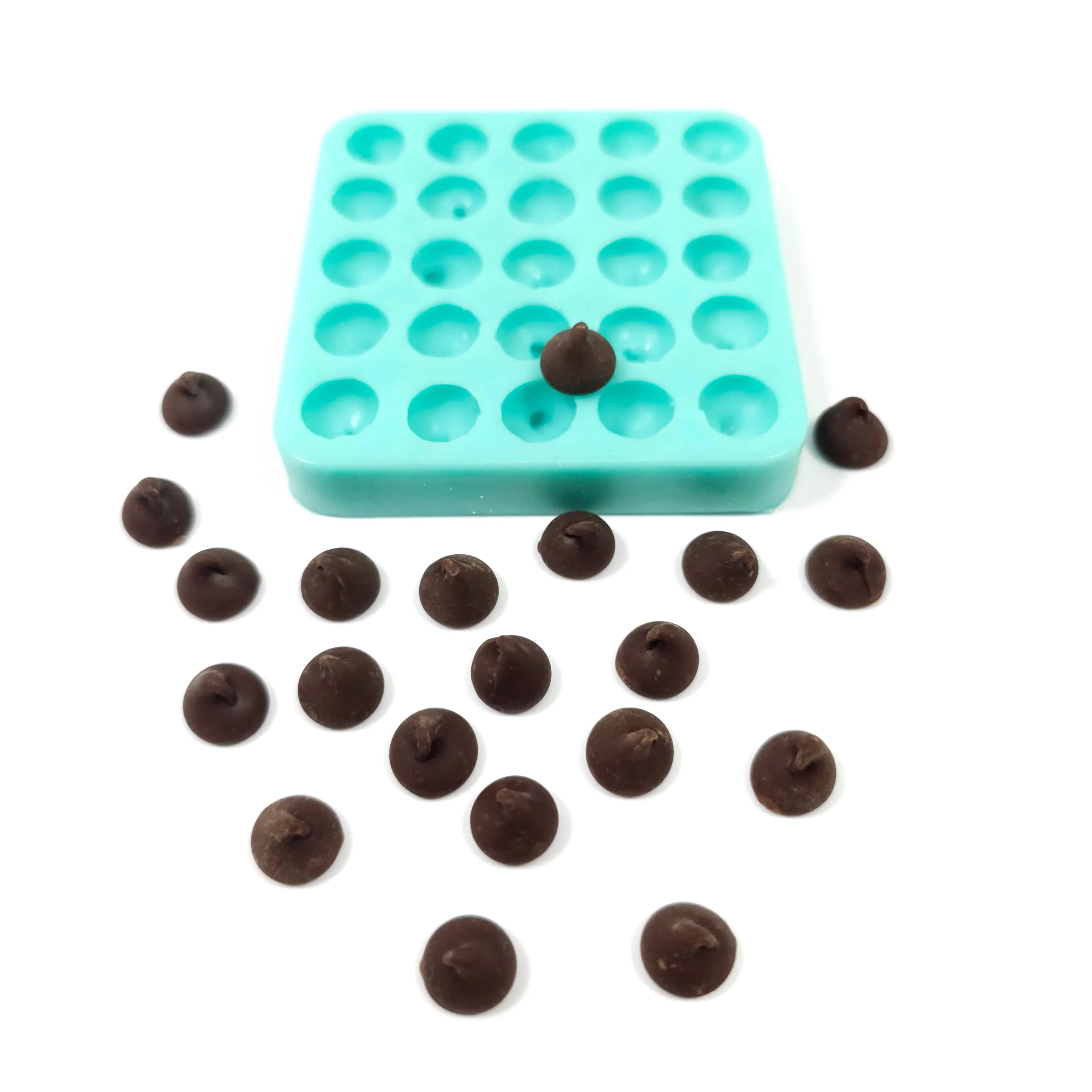 Chocolate drops mold mini Chocolate chip mold Candle Silicone Mold Soap Mold for Resin Wax melts mold Wax melts