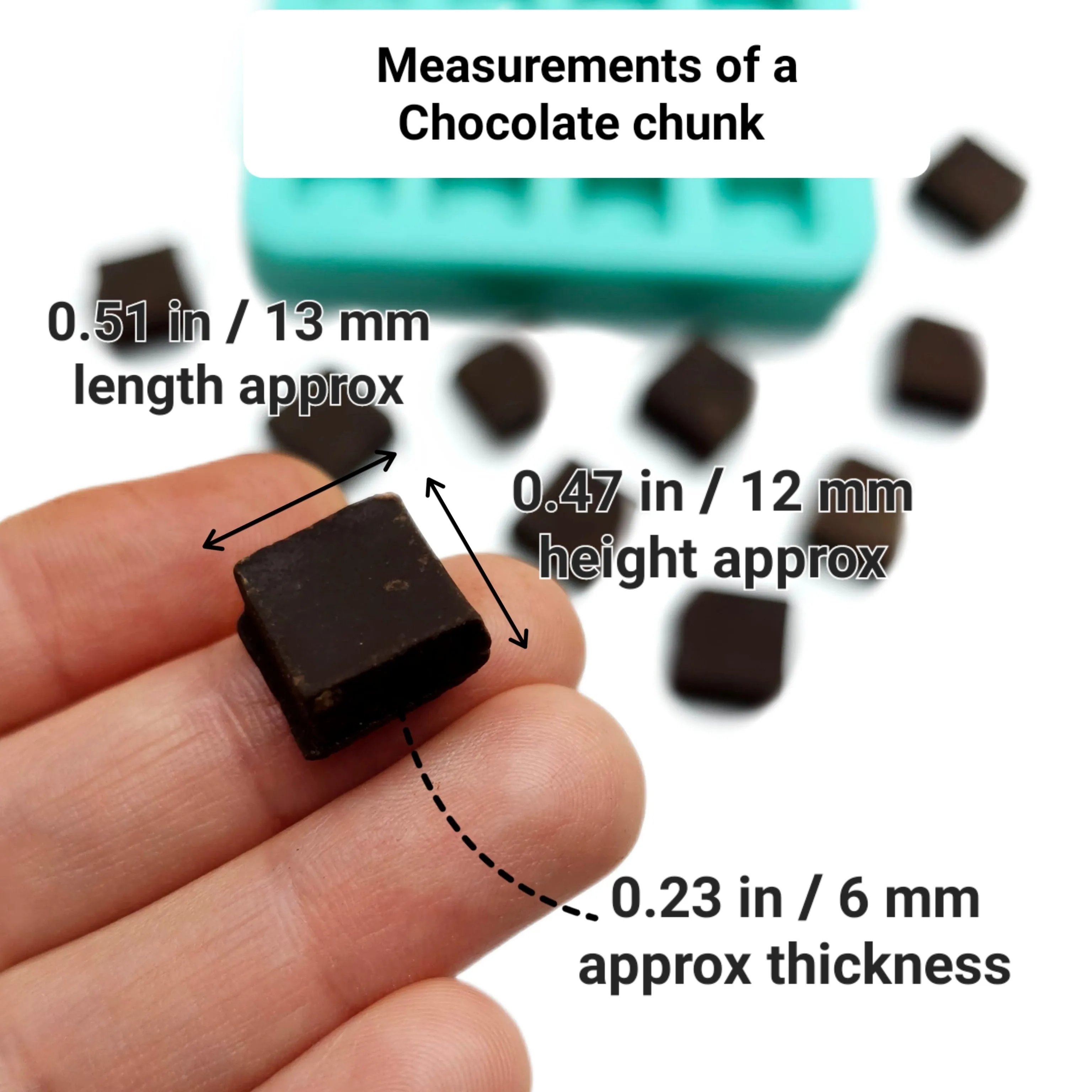 Chocolate drops mold mini Chocolate chip mold Candle Silicone Mold Soap Mold for Resin Wax melts mold Wax melts