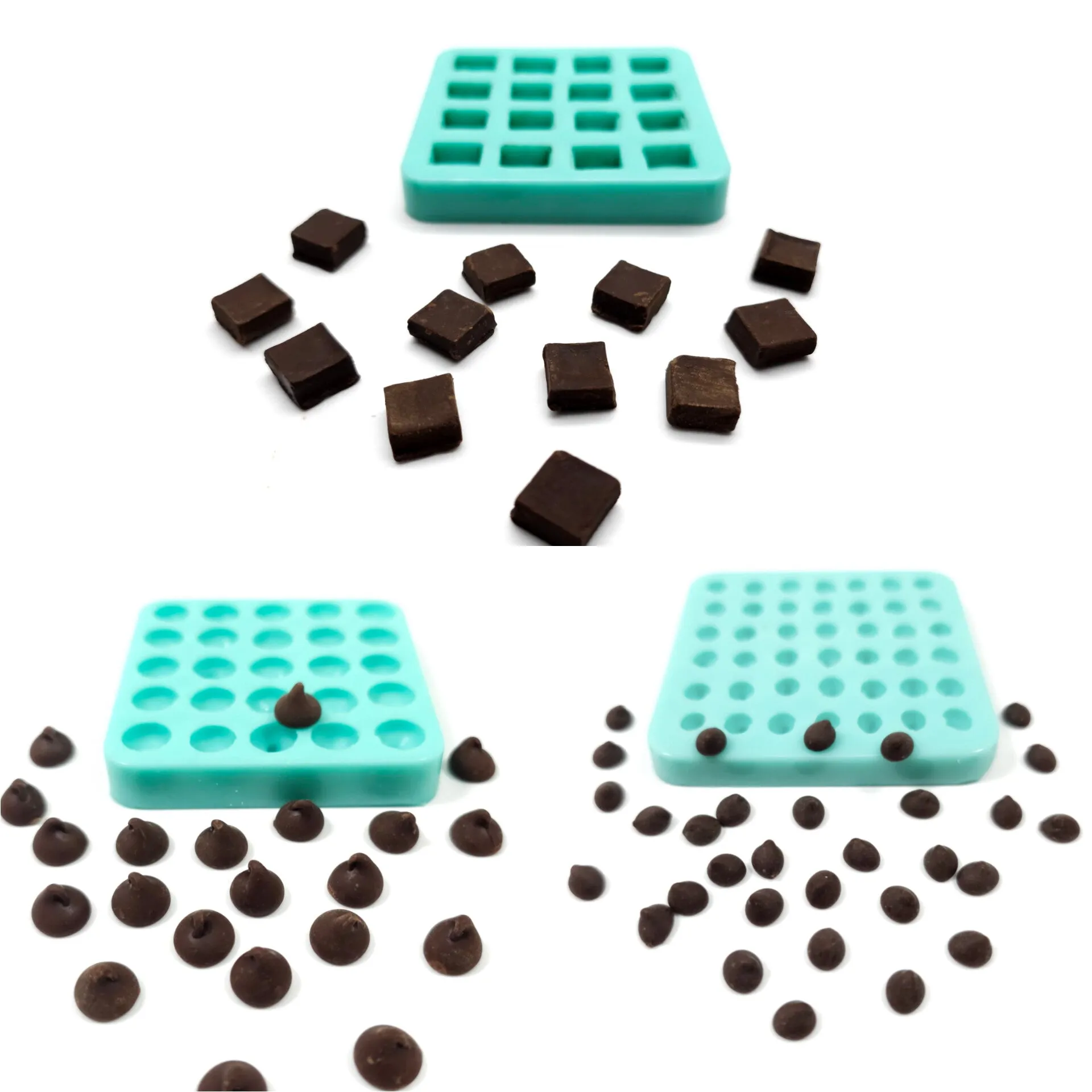 Chocolate drops mold mini Chocolate chip mold Candle Silicone Mold Soap Mold for Resin Wax melts mold Wax melts