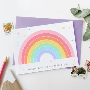 Clara & Macy Rainbow Baby Card