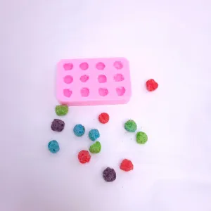 Colorful Cereal crunch berries 12 cavities cereal mold Soap Candle Mold for Wax Mold for Resin