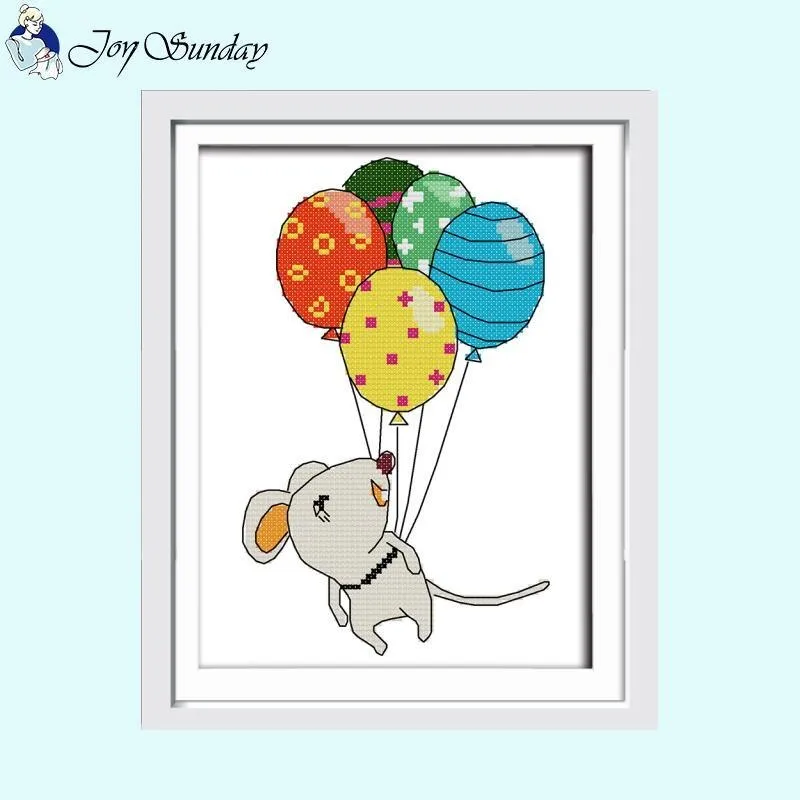 Colorful Fox Joy Sunday Cross Stitch