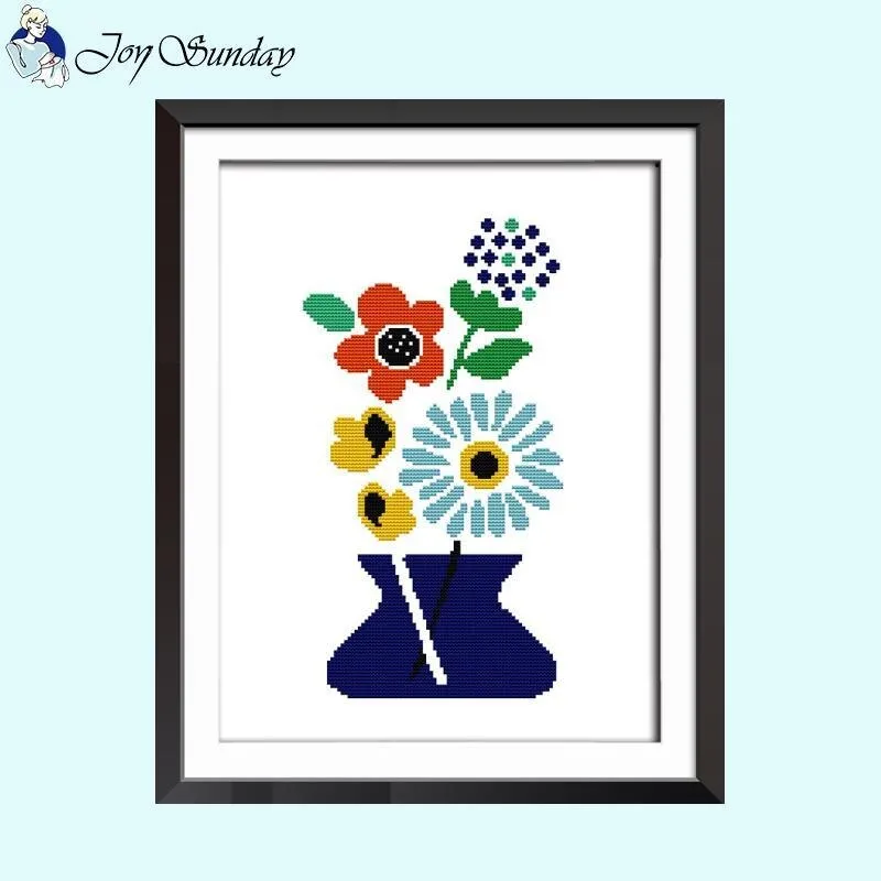 Colorful Fox Joy Sunday Cross Stitch