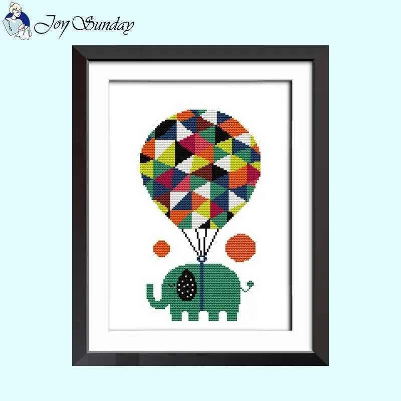 Colorful Fox Joy Sunday Cross Stitch