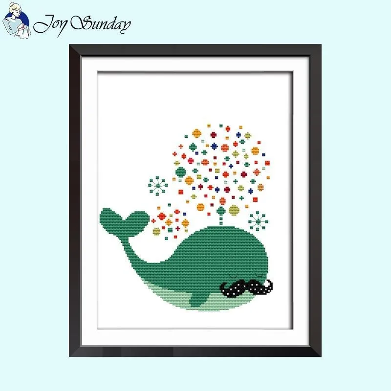 Colorful Fox Joy Sunday Cross Stitch