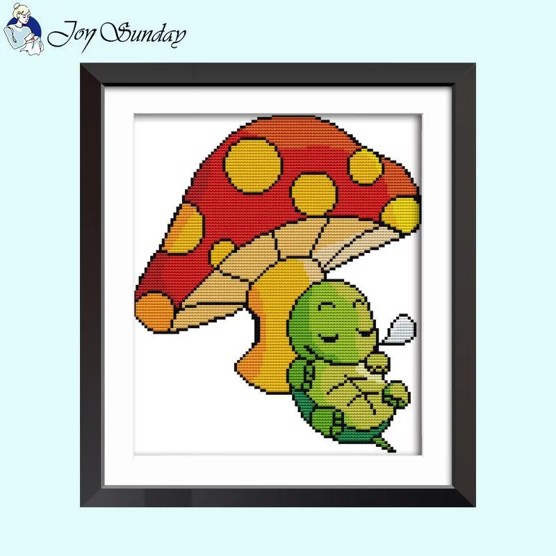 Colorful Fox Joy Sunday Cross Stitch