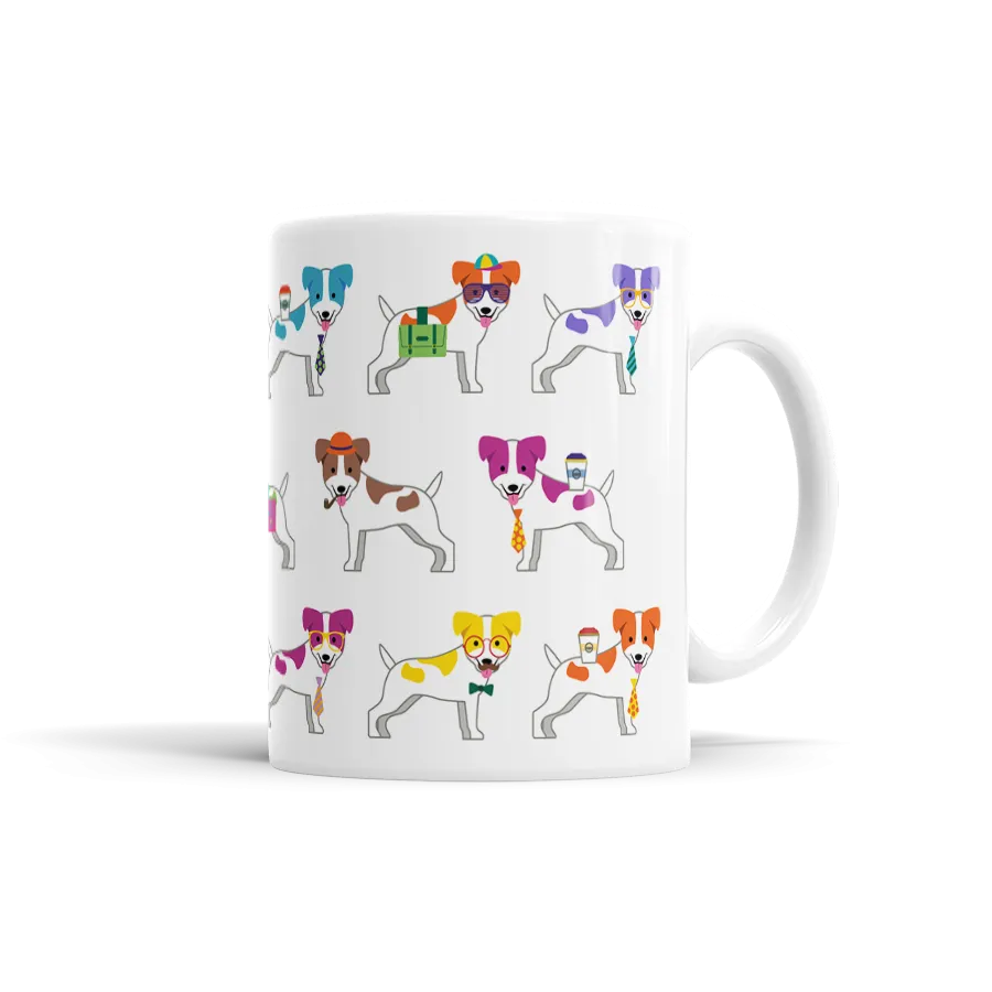 Colorful Jack Russell Terrier Mug